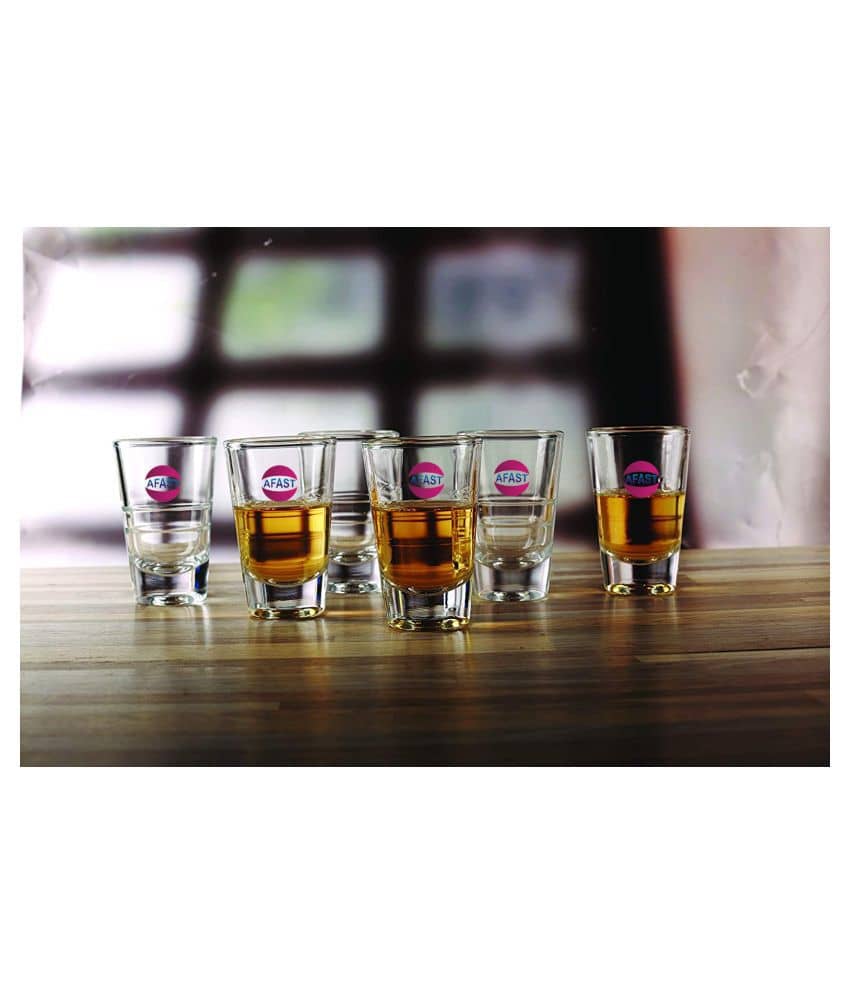 Afast Shot  Glasses Set,  30 ML - (Pack Of 6)