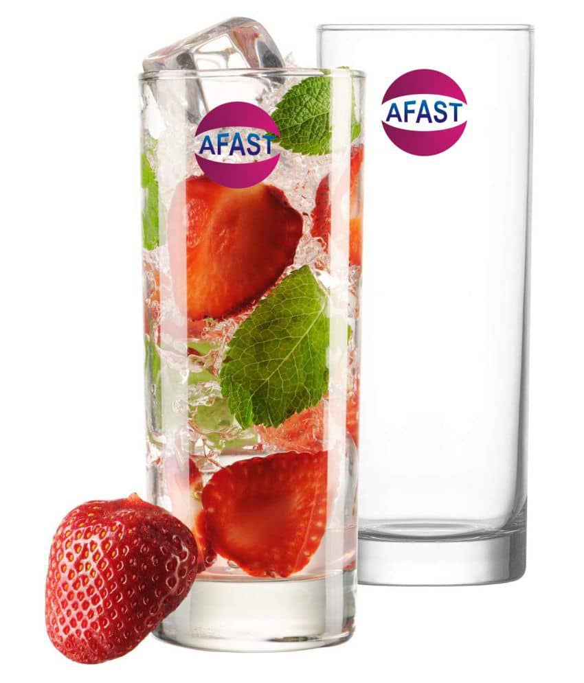Afast Water/Juice  Glasses Set,  300 ML - (Pack Of 2)