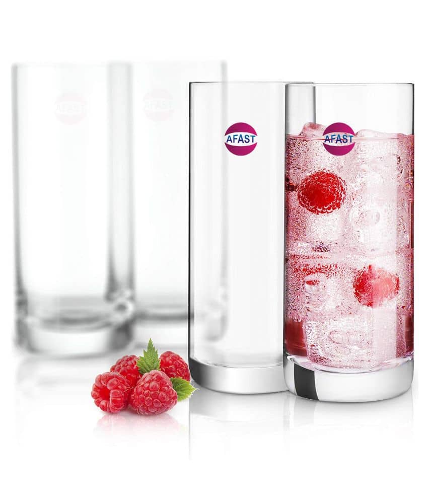 Afast Water/Juice  Glasses Set,  300 ML - (Pack Of 4)