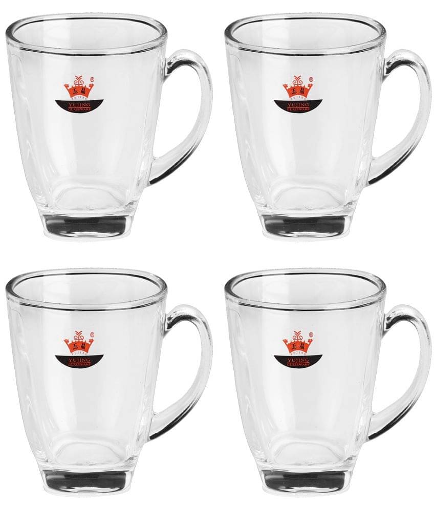     			Afast Glass Tea, Coffee Cup Set, Transparent, Pack Of 4, 180 ml