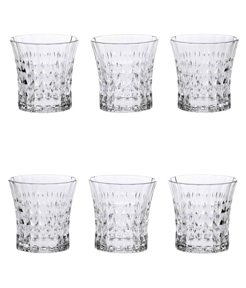     			Afast Glass Whisky Glasses, Clear, Pack Of 6, 190 ml