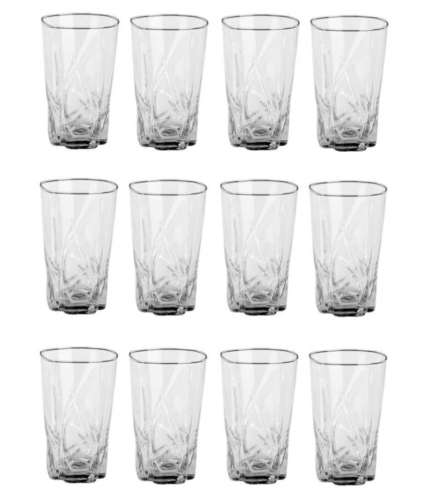 Afast Water/Juice  Glasses Set,  280 ML - (Pack Of 12)