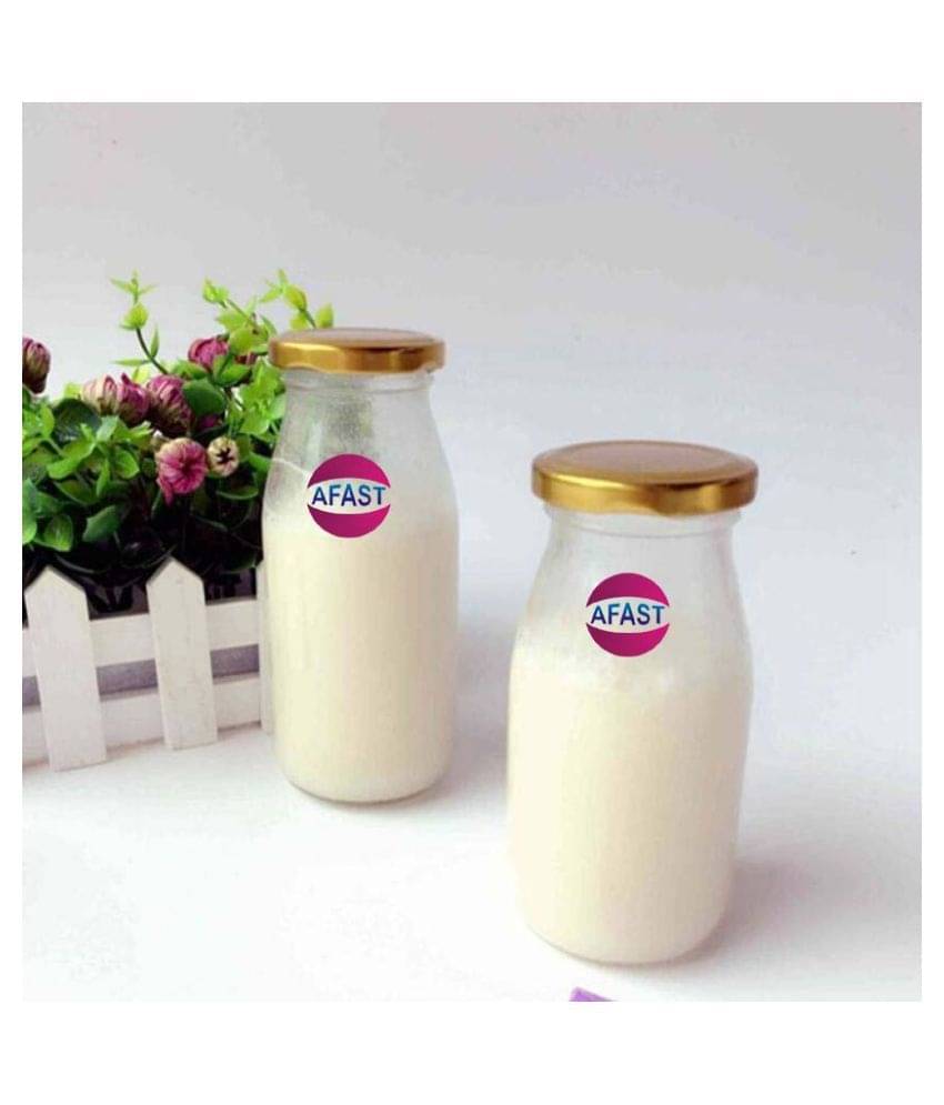     			Afast Glass Storage Bottle, Clear, Pack Of 2, 300 ml