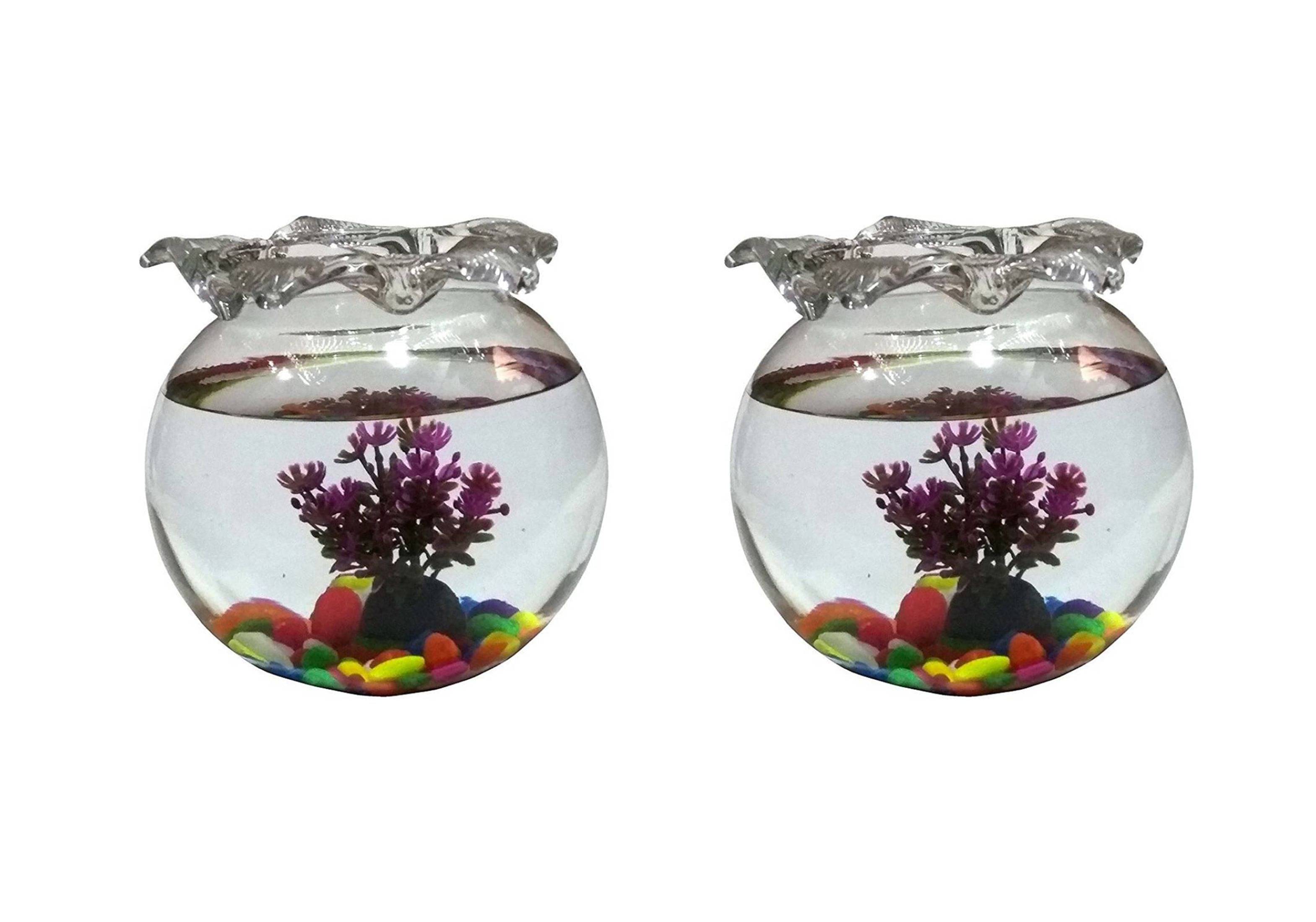 Fish Bowl Transparent Set Of Two Fish Bowl Transparent Set Of Two