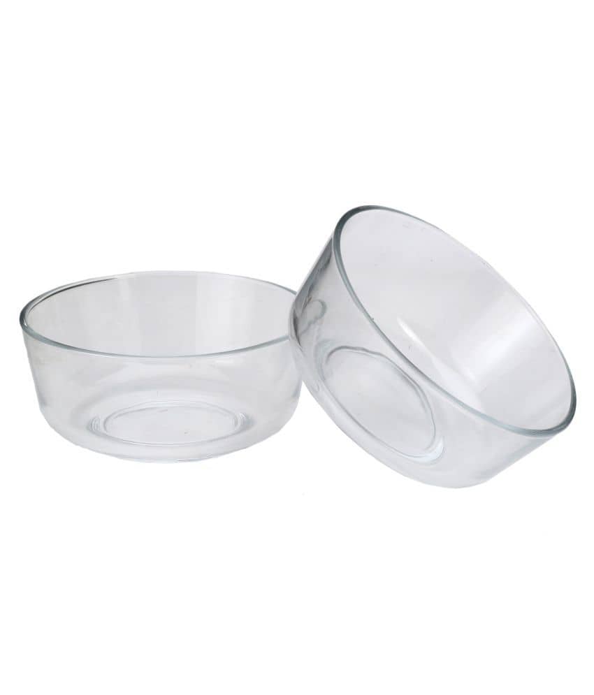 Somil Glass Bowl, Transparent, Pack Of 2, 650 ml