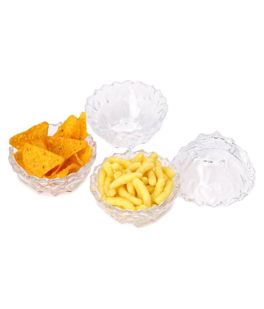     			Somil Glass Bowl, Transparent, Pack Of 4, 200 ml