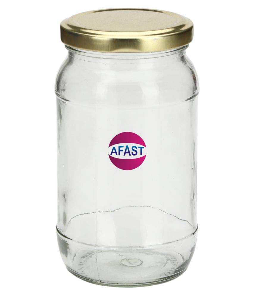     			Afast Glass Storage Bottle, Transparent, Pack Of 1, 500 ml
