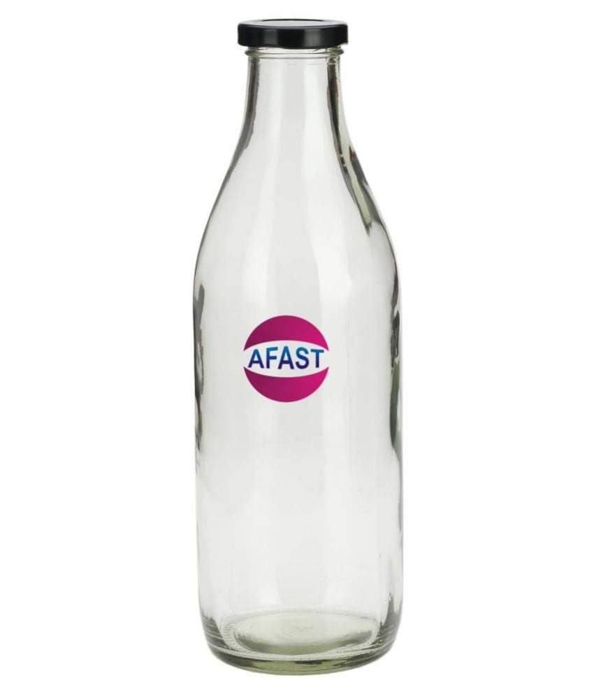 Afast Glass Storage Bottle, Clear, Pack Of 1, 500 ml Afast Glass Storage Bottle, Clear, Pack Of 1, 500 ml