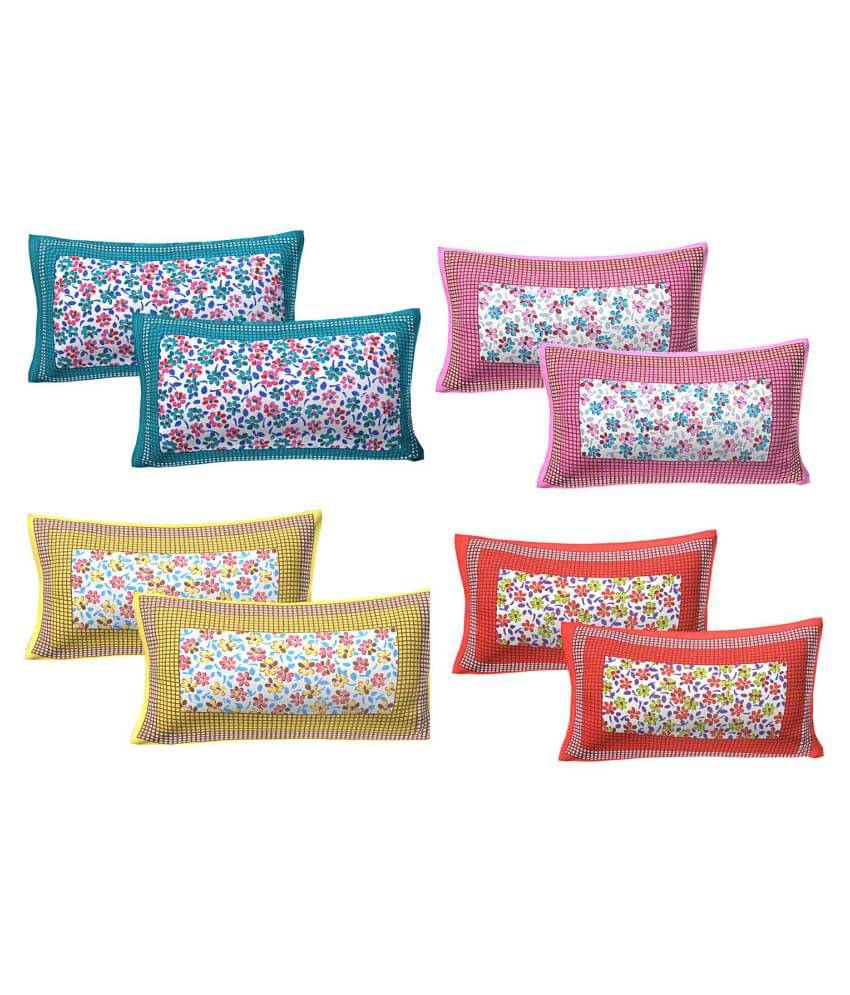 AJ Home Pack of 8 Cotton Multi Pillow Cover (17 X 27 Inch) AJ Home Pack of 8 Cotton Multi Pillow Cover (17 X 27 Inch)