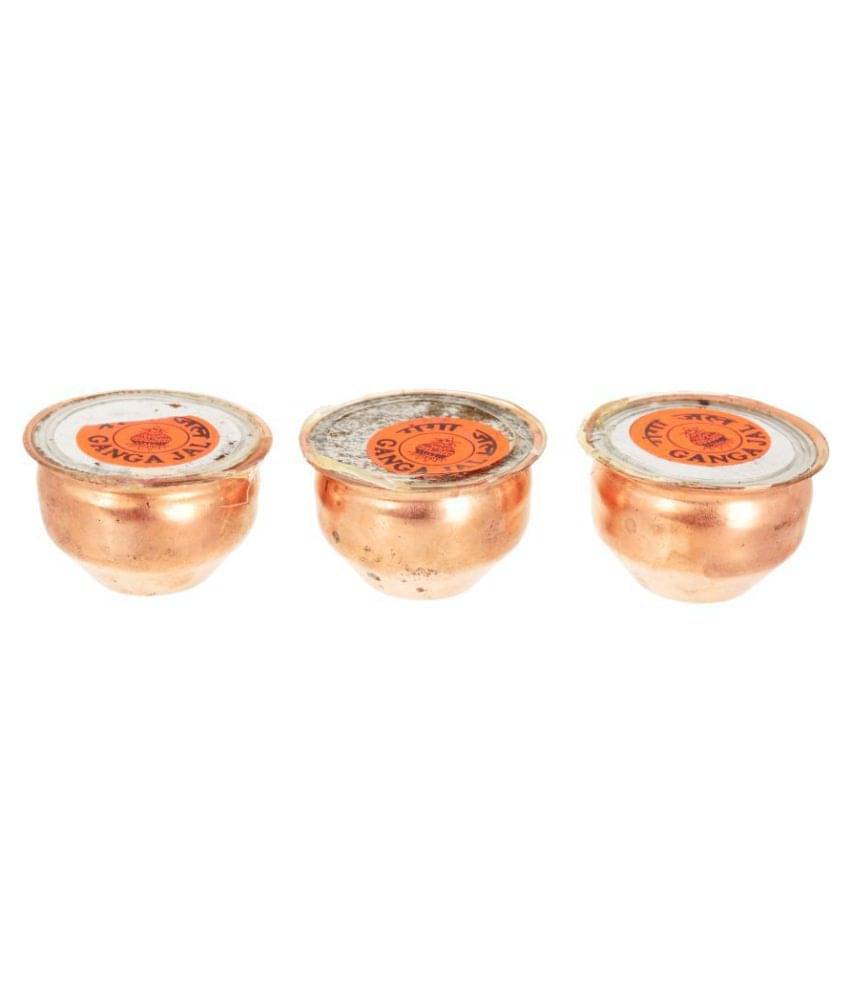 KESAR ZEMS Copper Gangajal Lota Kalash Set (6 x 6 x 3.5 Cm)     			KESAR ZEMS Copper Gangajal Lota Kalash Set (6 x 6 x 3.5 Cm)