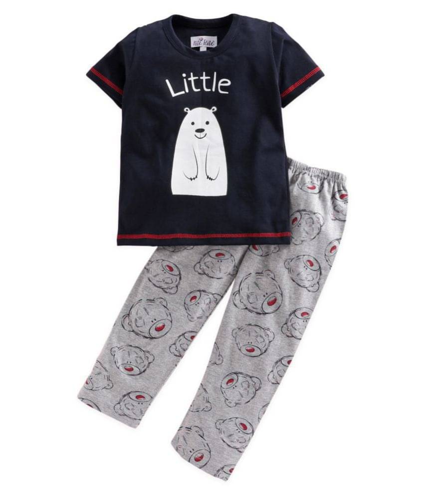 Nite Flite Pack of 1 Boys 100% Cotton Nightsuit Set ( Multi Color ) Nite Flite Pack of 1 Boys 100% Cotton Nightsuit Set ( Multi Color )
