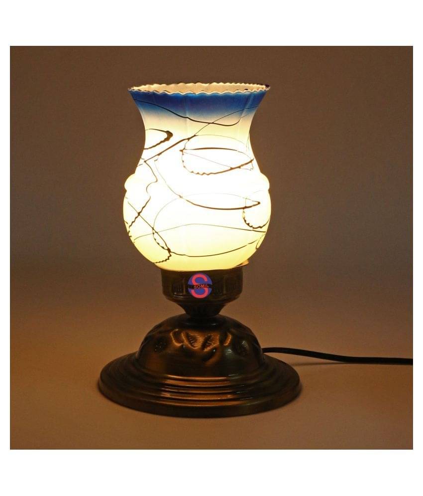     			Somil Decorative Glass Table Lamp - Pack of 1