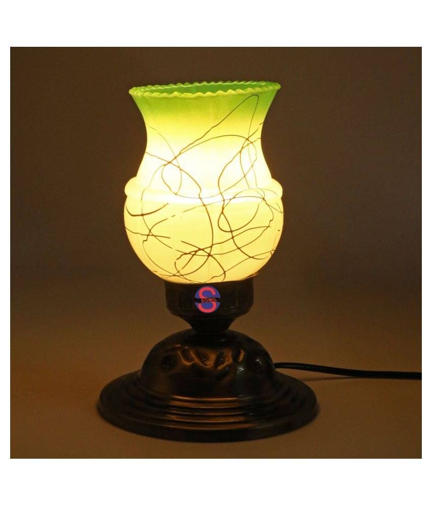     			Somil Decorative Glass Table Lamp - Pack of 1