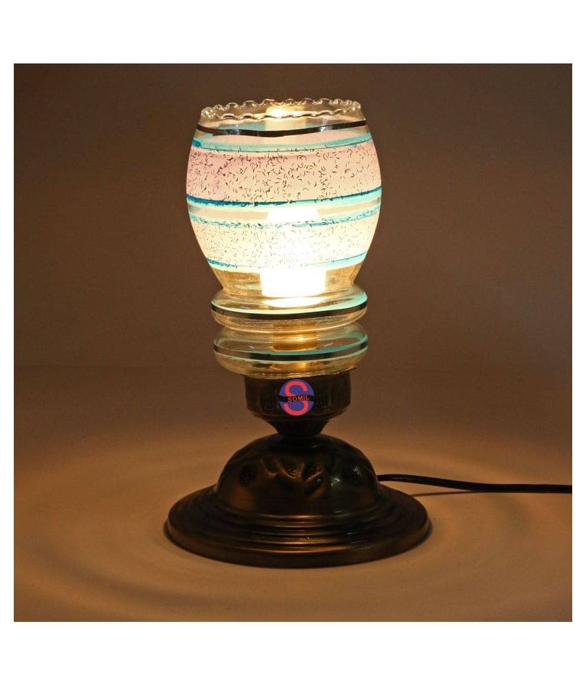 Somil Decorative Glass Table Lamp - Pack of 1 Somil Decorative Glass Table Lamp - Pack of 1