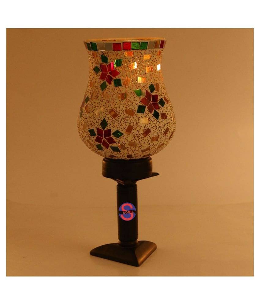     			Somil Decorative Glass Table Lamp - Pack of 1