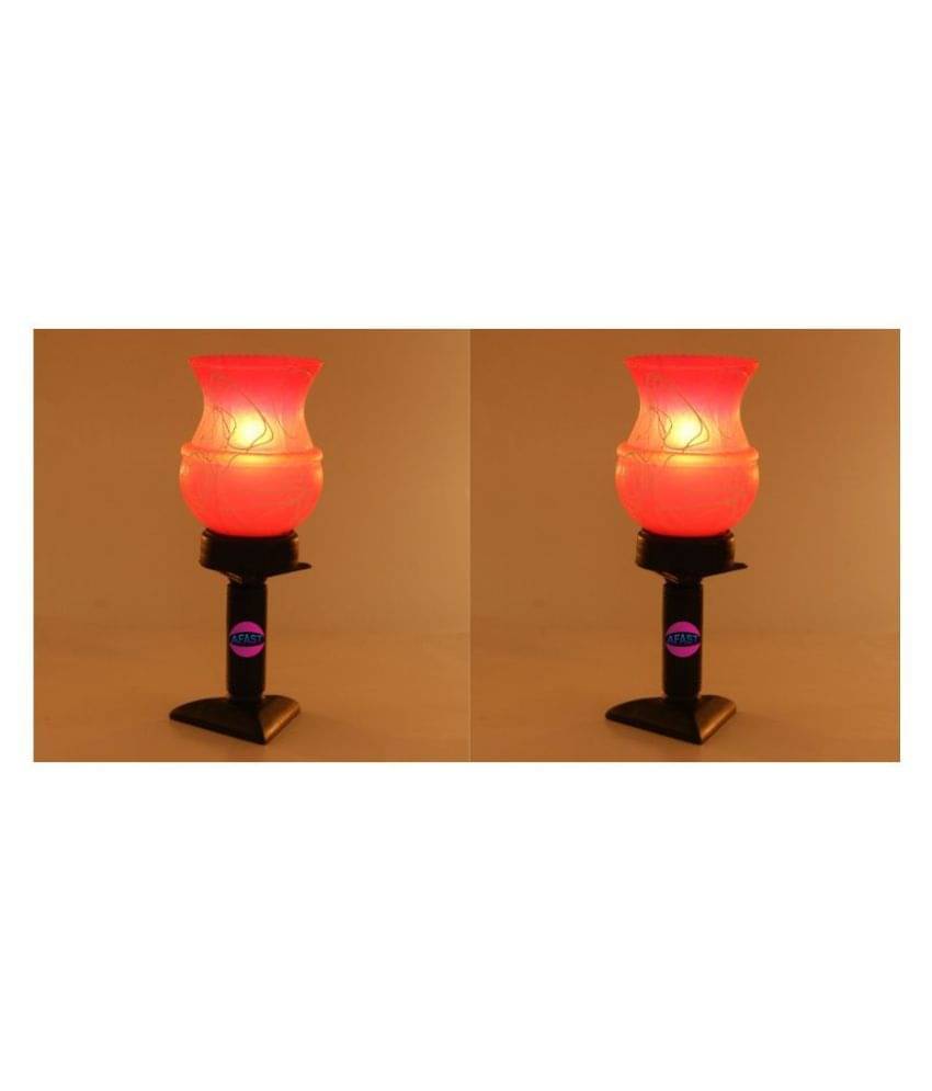 Somil Decorative Glass Table Lamp - Pack of 2 Somil Decorative Glass Table Lamp - Pack of 2
