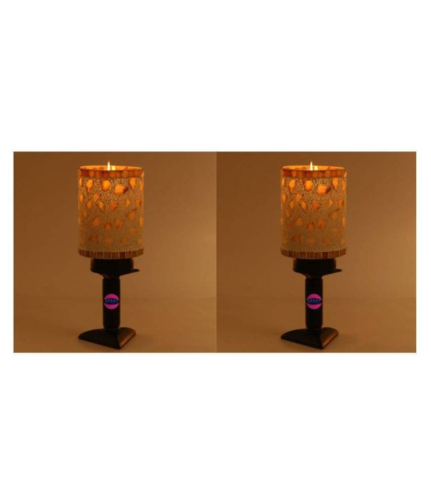     			Somil Decorative Glass Table Lamp - Pack of 2