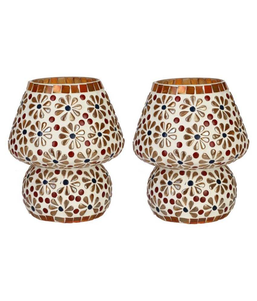 Somil Decorative Glass Table Lamp - Pack of 2 Somil Decorative Glass Table Lamp - Pack of 2