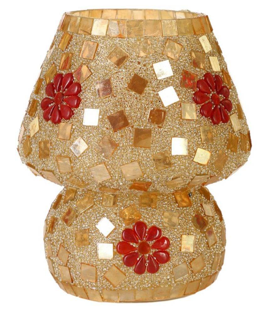     			Somil Decorative Glass Table Lamp - Pack of 1