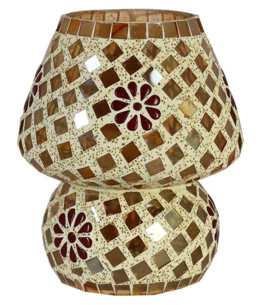    			Somil Decorative Glass Table Lamp - Pack of 1