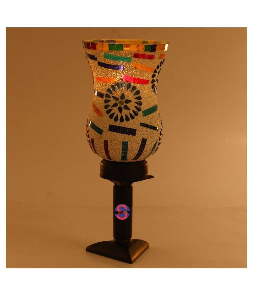     			Somil Decorative Glass Table Lamp - Pack of 1
