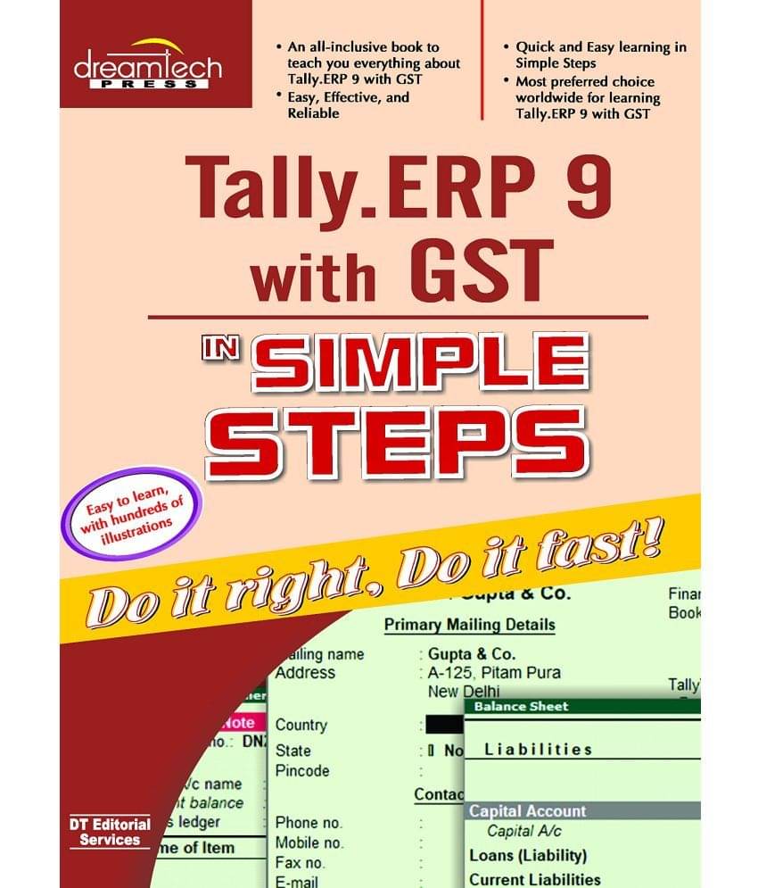    			Tally.ERP 9 with GST in Simple Steps
