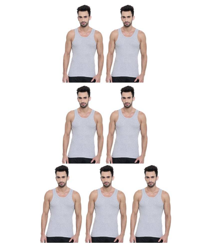 Dixcy Scott Grey Sleeveless Vests Pack of 7 Dixcy Scott Grey Sleeveless Vests Pack of 7
