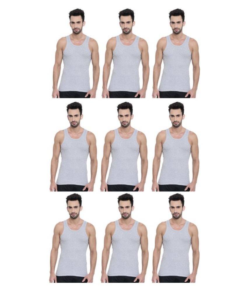 Dixcy Scott Grey Sleeveless Vests Pack of 9 Dixcy Scott Grey Sleeveless Vests Pack of 9