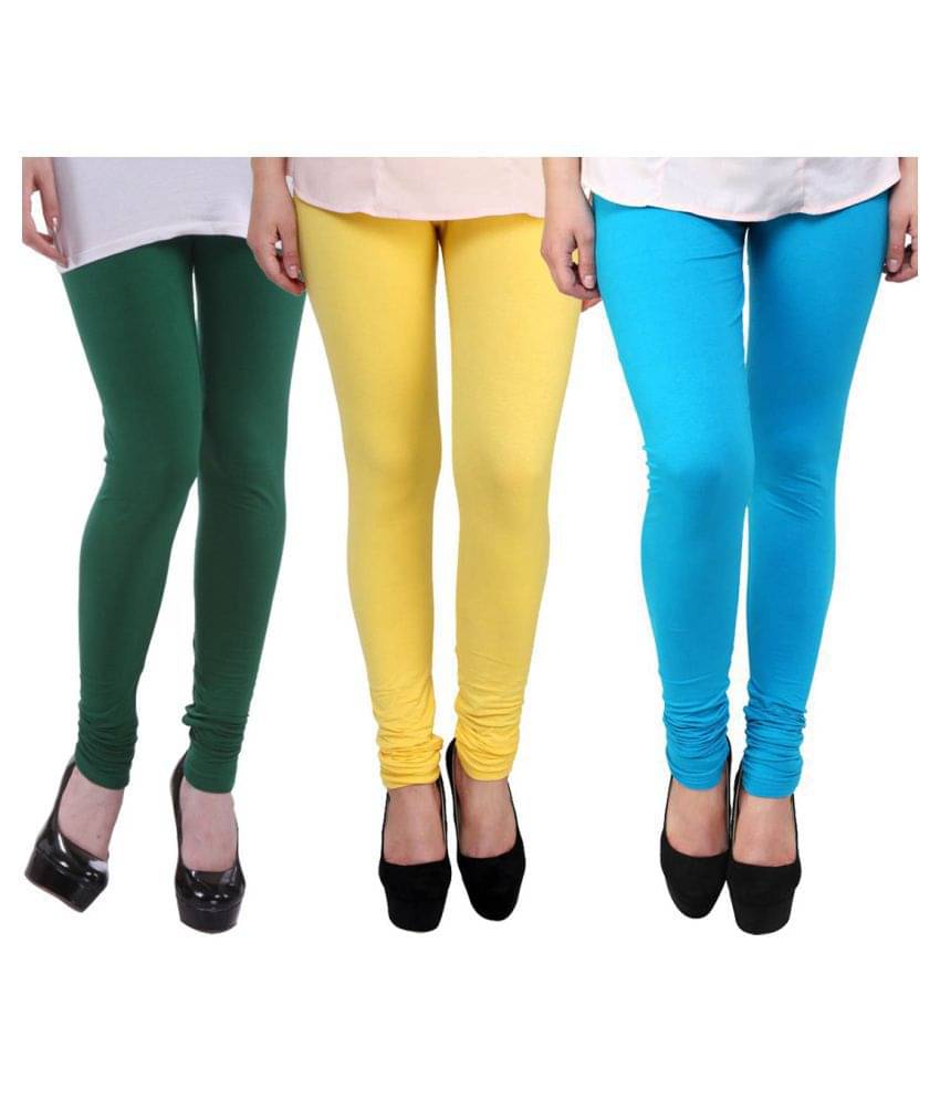     			FnMe Cotton Lycra Pack of 3 Leggings