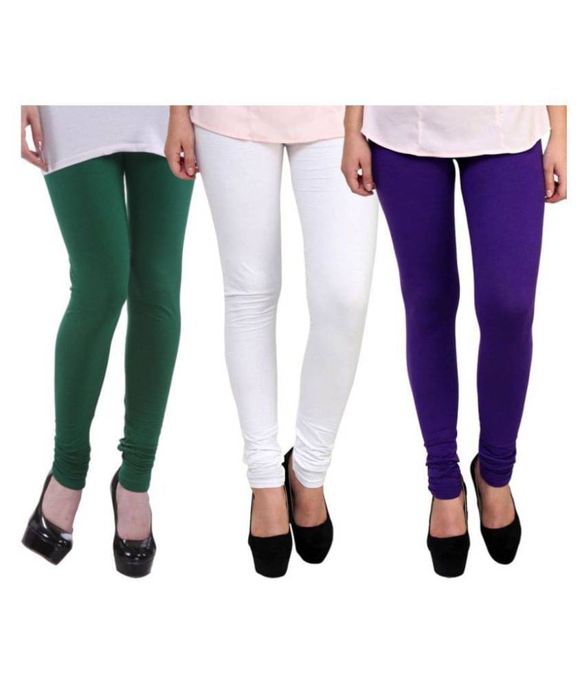     			FnMe Cotton Lycra Pack of 3 Leggings