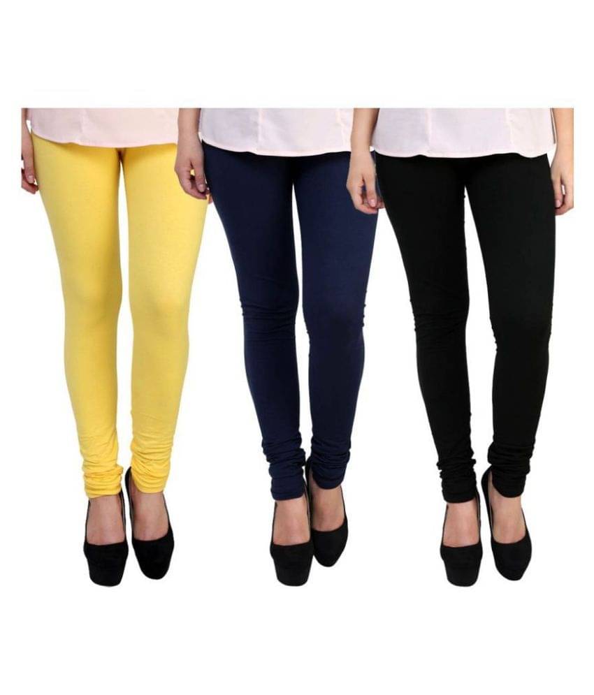     			FnMe Cotton Lycra Pack of 3 Leggings