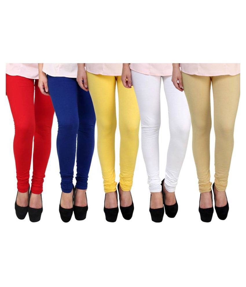     			FnMe Cotton Lycra Pack of 5 Leggings
