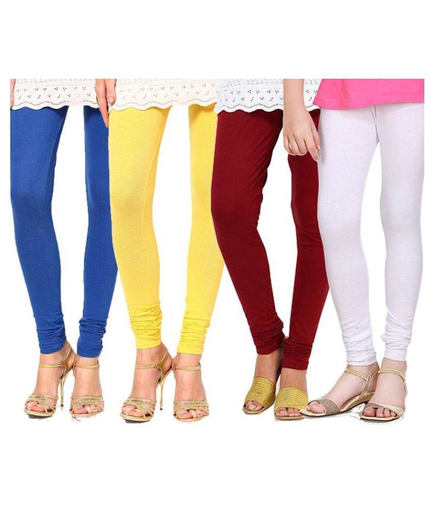     			FnMe Cotton Lycra Pack of 4 Leggings
