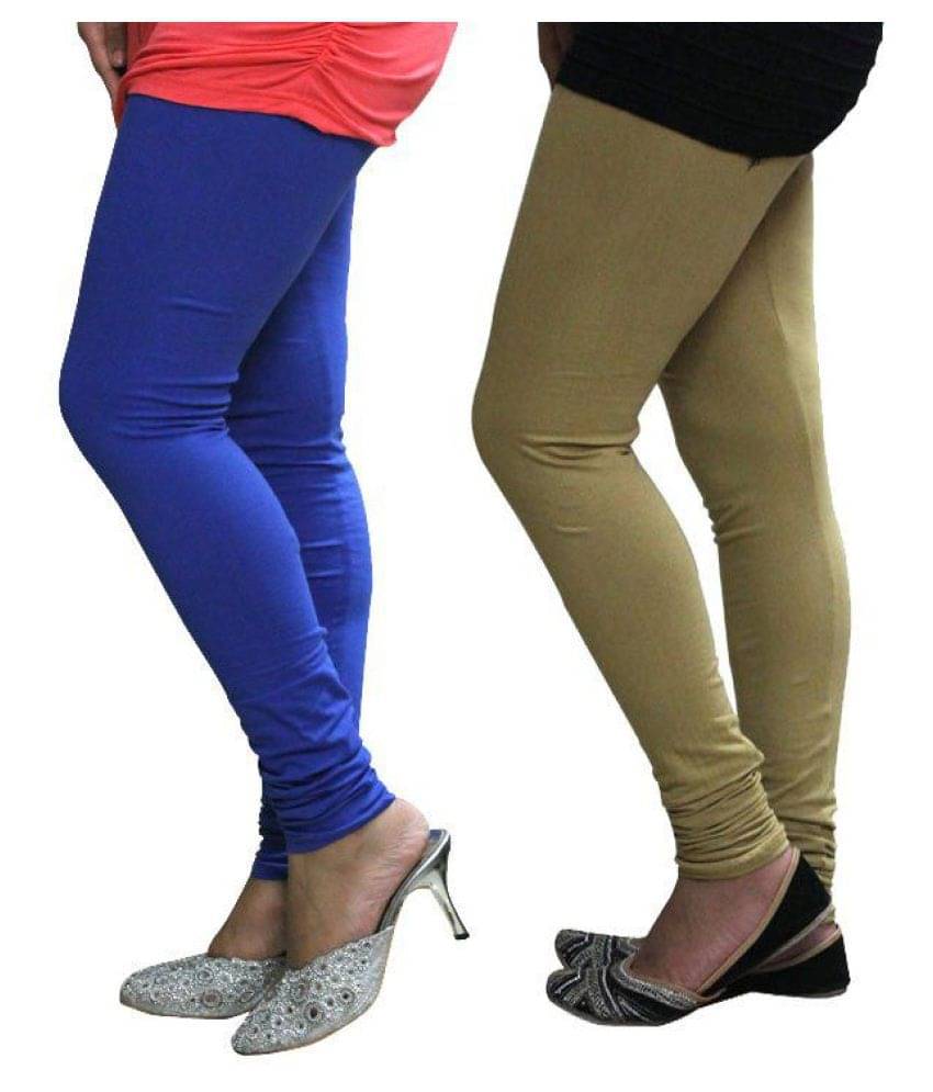     			FnMe Cotton Lycra Pack of 2 Leggings