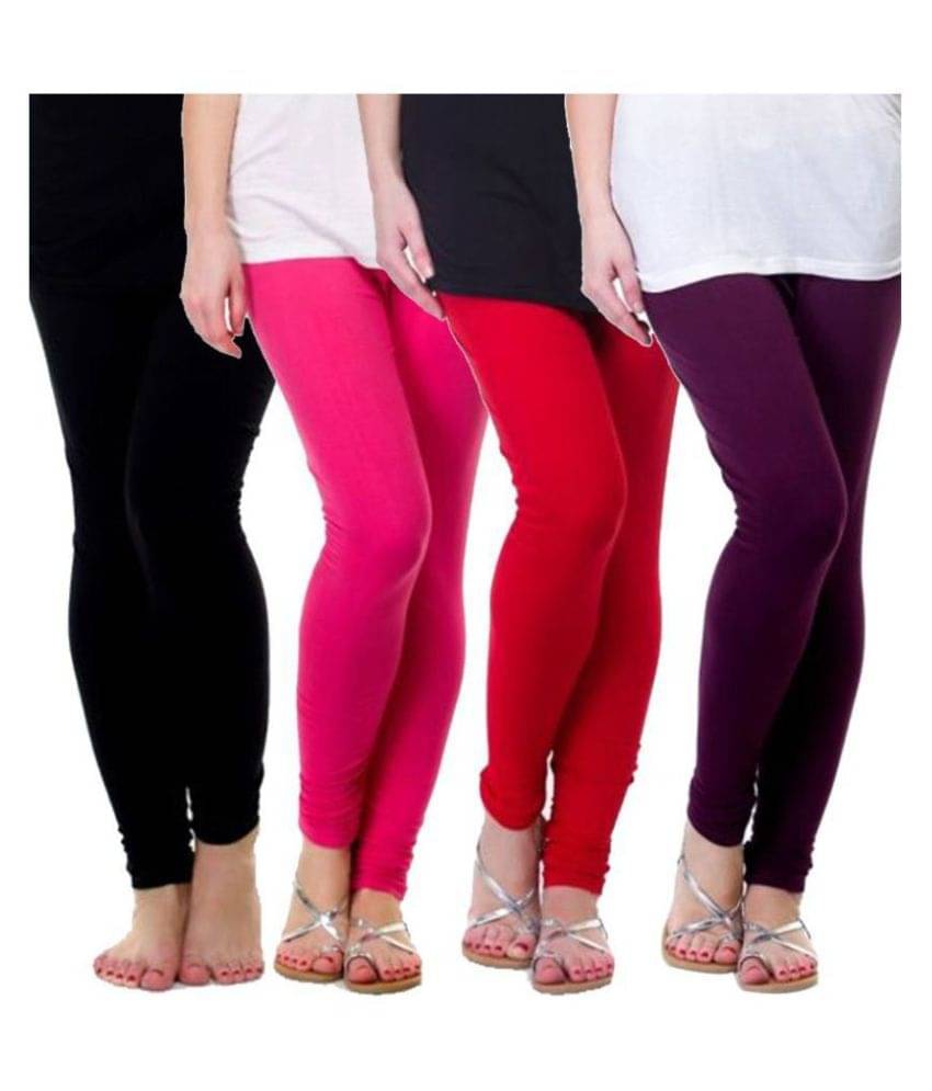 FnMe Cotton Lycra Pack of 4 Leggings FnMe Cotton Lycra Pack of 4 Leggings