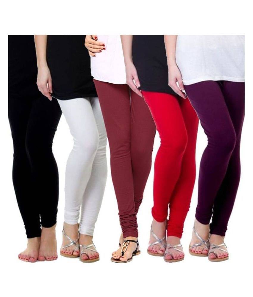 FnMe Cotton Lycra Pack of 5 Leggings FnMe Cotton Lycra Pack of 5 Leggings