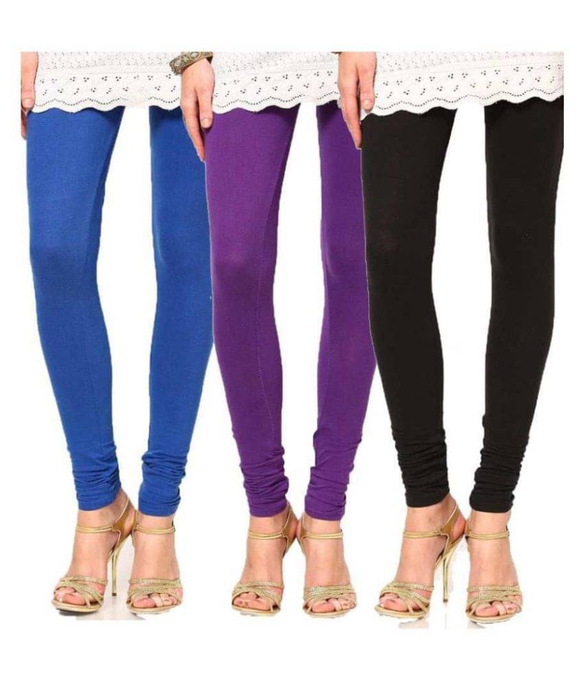     			FnMe Cotton Lycra Pack of 3 Leggings