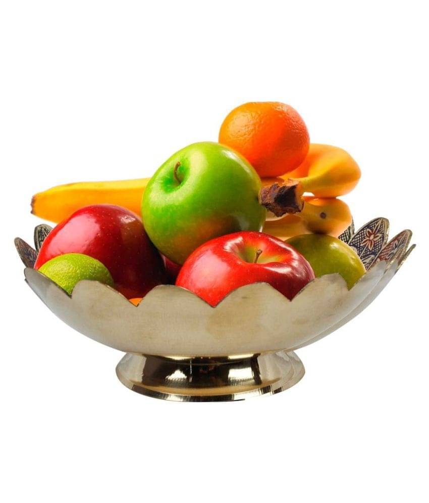 ASHISH UNIQUETREND Multicolour Brass Decoratives Bowls & Plates - Pack of 1 ASHISH UNIQUETREND Multicolour Brass Decoratives Bowls & Plates - Pack of 1