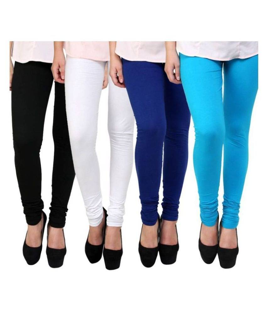     			FnMe Cotton Lycra Pack of 4 Leggings