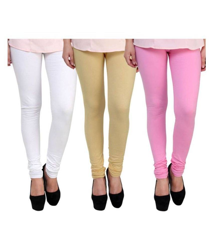     			FnMe Cotton Lycra Pack of 3 Leggings