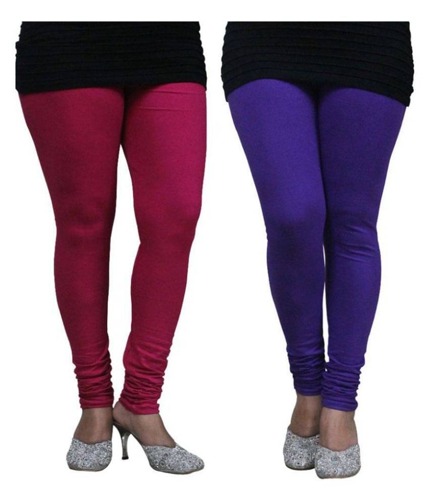     			FnMe Cotton Lycra Pack of 2 Leggings