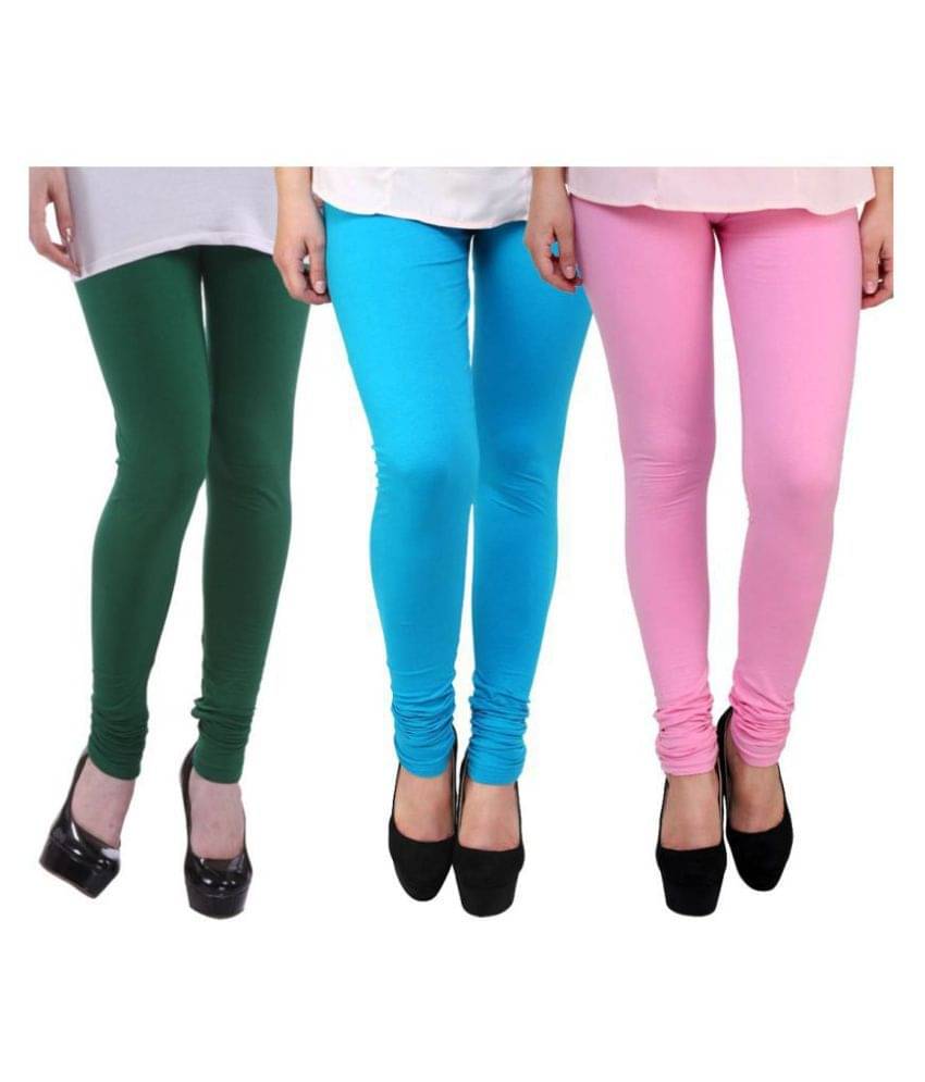     			FnMe Cotton Lycra Pack of 3 Leggings