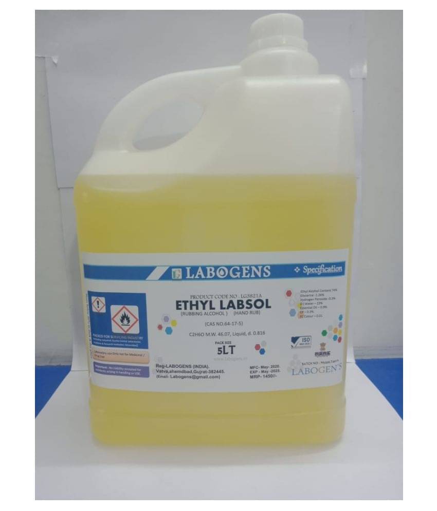     			LABOGENS ETHYL LABSOL (RUBBING ALCOHOL )( HAND RUB) 5LT