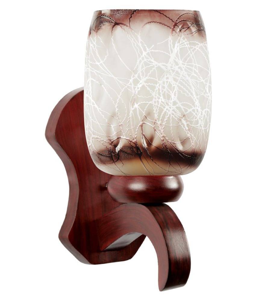    			AFAST Decorative & Designer Glass Wall Light Brown - Pack of 1
