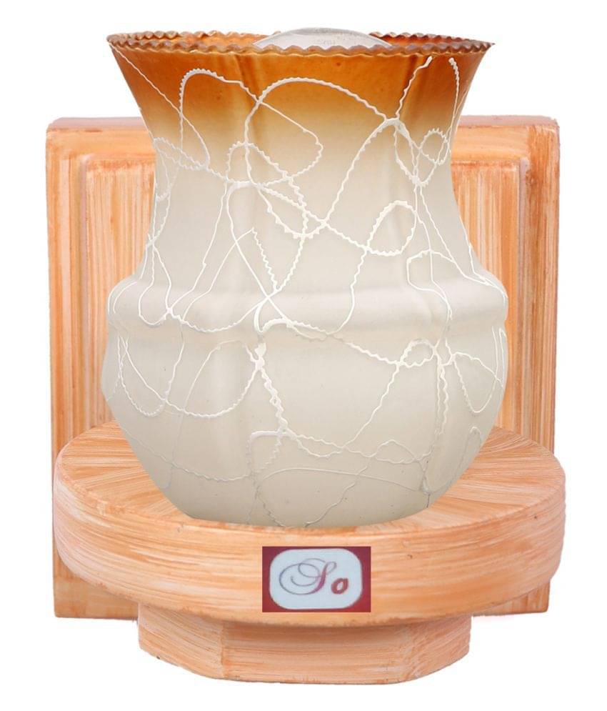     			AFAST Decorative & Designer Glass Wall Light Brown - Pack of 1