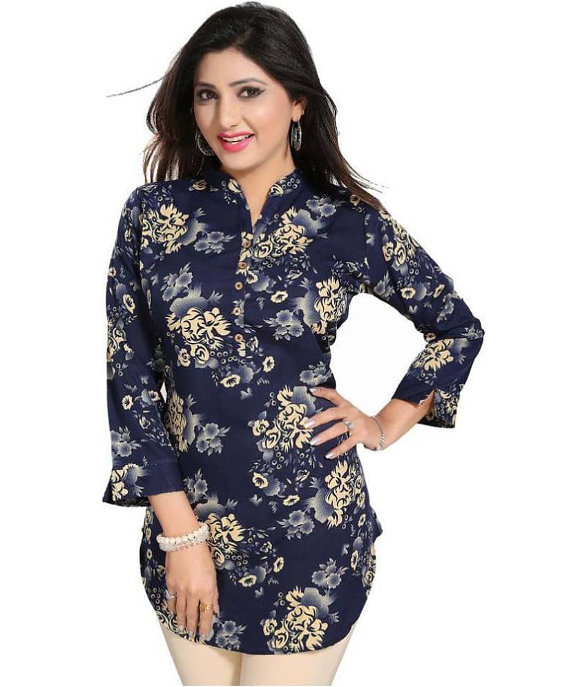 Crepe Short Kurti For Women (Pack of 1) - Kurtis, Tunics | Buy online on ZillyBuy