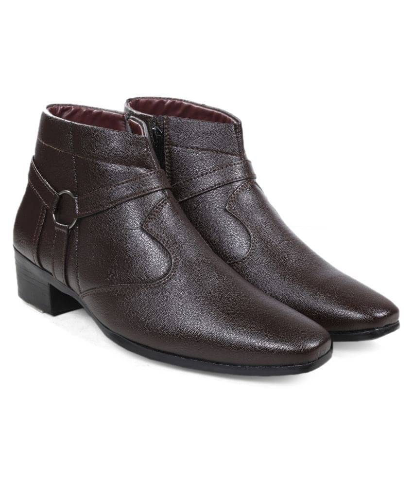     			ZXYZO Brown Formal Boot