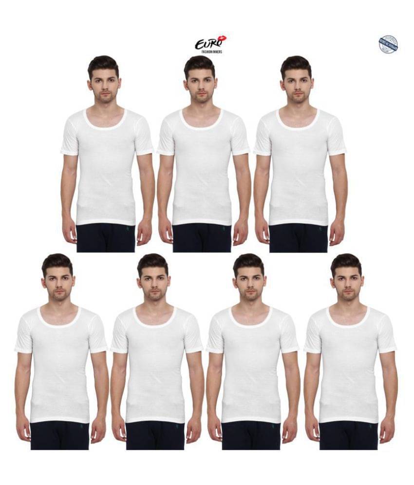 Euro Multi Half Sleeve Vests Pack of 7 Euro Multi Half Sleeve Vests Pack of 7