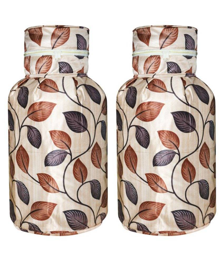     			E-Retailer Set of 2 Polyester Brown Cylinder Cover