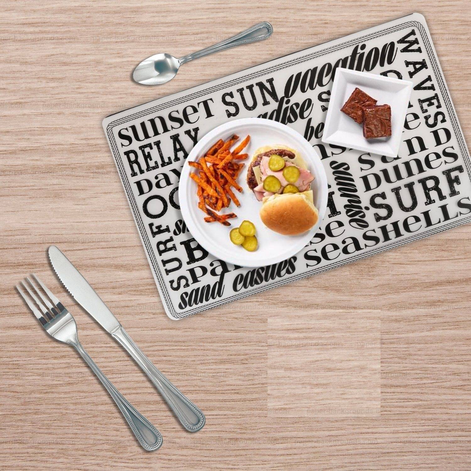     			E-Retailer Set of 6 PVC Table Mats